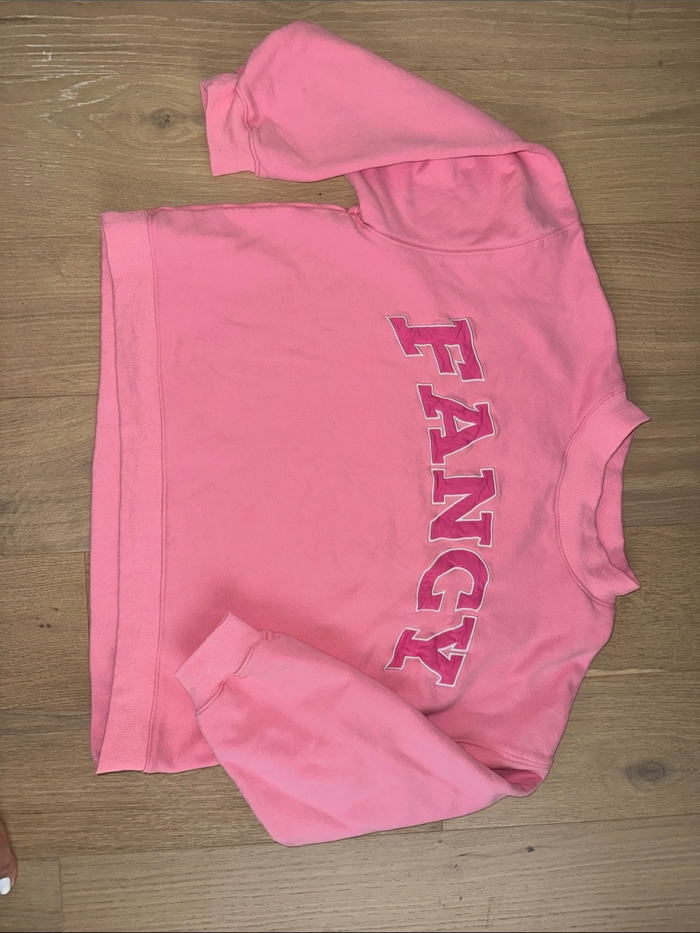 Pink FANCY Graphic Sweatshirt for Women